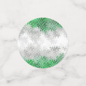 Trippy Squiggg Abstrakt Grayromantic Pride Flag Konfetti (Klein Vorderseite)