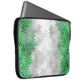 Trippy Squiggg Abstrakt Grayromantic Pride Flag Laptopschutzhülle (Vorne Rechts)