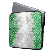 Trippy Squiggg Abstrakt Grayromantic Pride Flag Laptopschutzhülle (Vorderseite Links)