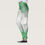 Trippy Squiggg Abstrakt Grayromantic Pride Flag Leggings (Links)