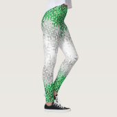 Trippy Squiggg Abstrakt Grayromantic Pride Flag Leggings (Rechts)