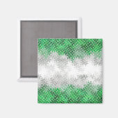 Trippy Squiggg Abstrakt Grayromantic Pride Flag Magnet (Vorderseite/Rückseite)