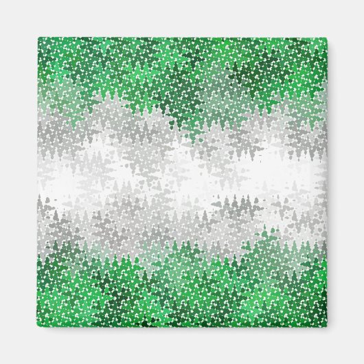 Trippy Squiggg Abstrakt Grayromantic Pride Flag Magnet (Vorne)