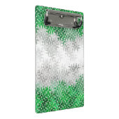 Trippy Squiggg Abstrakt Grayromantic Pride Flag Mini Klemmbrett (Schrägansicht)