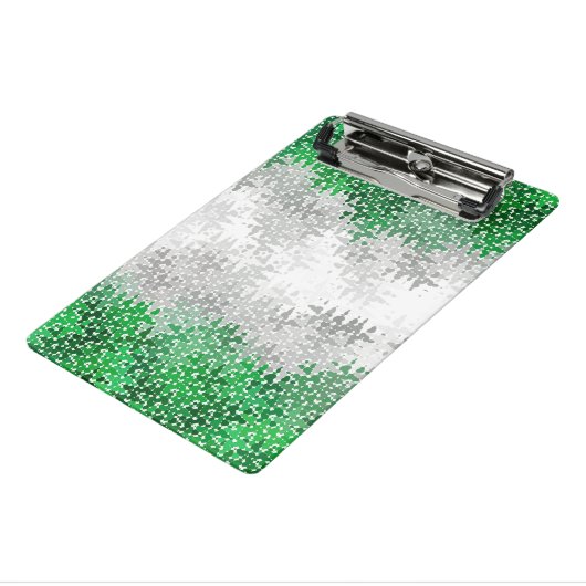 Trippy Squiggg Abstrakt Grayromantic Pride Flag Mini Klemmbrett (Gewinkelt3)