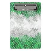Trippy Squiggg Abstrakt Grayromantic Pride Flag Mini Klemmbrett (Vorderseite)