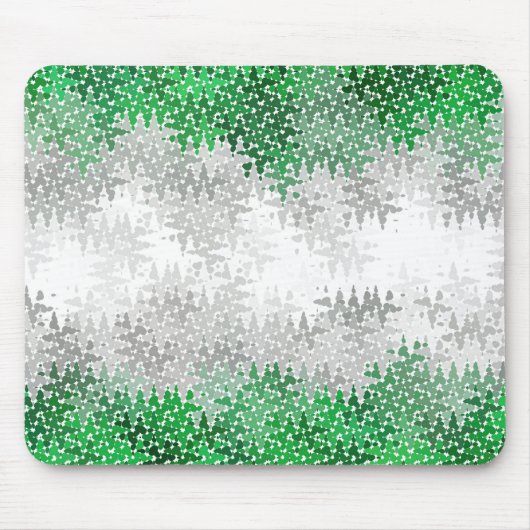 Trippy Squiggg Abstrakt Grayromantic Pride Flag Mousepad (Vorne)