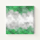 Trippy Squiggg Abstrakt Grayromantic Pride Flag Notizblock (Rückseite)