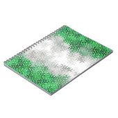Trippy Squiggg Abstrakt Grayromantic Pride Flag Notizblock (Linke Seite)