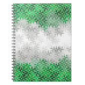 Trippy Squiggg Abstrakt Grayromantic Pride Flag Notizblock (Vorderseite)
