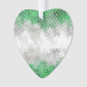Trippy Squiggg Abstrakt Grayromantic Pride Flag Ornament (Vorderseite)