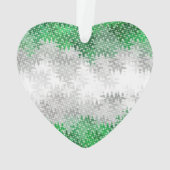 Trippy Squiggg Abstrakt Grayromantic Pride Flag Ornament (Rückseite)