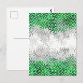 Trippy Squiggg Abstrakt Grayromantic Pride Flag Postkarte (Vorne/Hinten)
