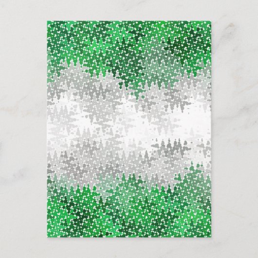 Trippy Squiggg Abstrakt Grayromantic Pride Flag Postkarte (Vorderseite)