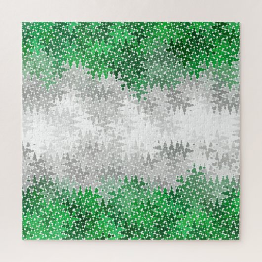 Trippy Squiggg Abstrakt Grayromantic Pride Flag Puzzle (Vertikal)