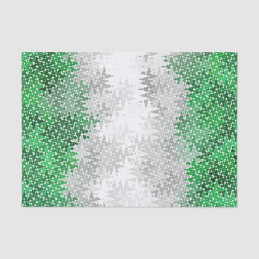 Trippy Squiggg Abstrakt Grayromantic Pride Flag Seidenpapier (Vorderseite)