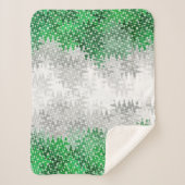 Trippy Squiggg Abstrakt Grayromantic Pride Flag Sherpadecke (Vorderseite)