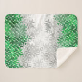 Trippy Squiggg Abstrakt Grayromantic Pride Flag Sherpadecke (Vorderseite (Horizontal))