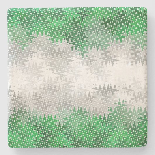 Trippy Squiggg Abstrakt Grayromantic Pride Flag Steinuntersetzer (Vorderseite)