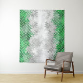 Trippy Squiggg Abstrakt Grayromantic Pride Flag Wandteppich (Beispiel)