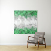 Trippy Squiggg Abstrakt Grayromantic Pride Flag Wandteppich (Beispiel)