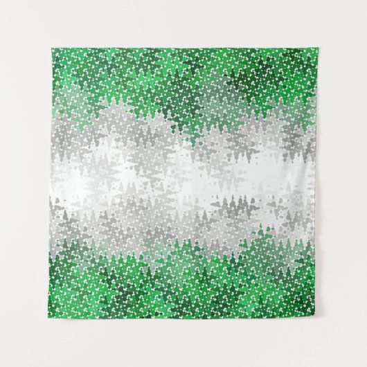 Trippy Squiggg Abstrakt Grayromantic Pride Flag Wandteppich (Vorderseite)