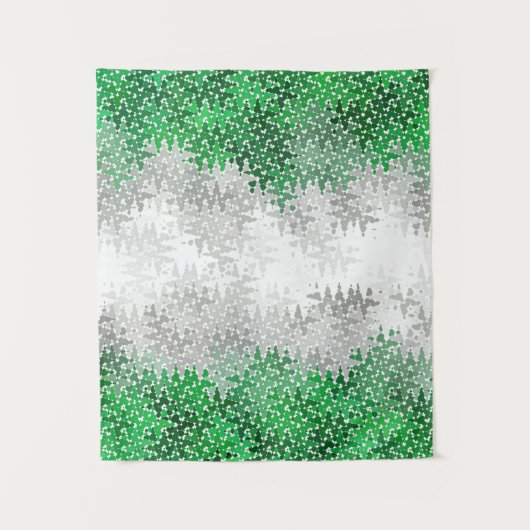 Trippy Squiggg Abstrakt Grayromantic Pride Flag Wandteppich (Vorderseite)