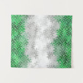 Trippy Squiggg Abstrakt Grayromantic Pride Flag Wandteppich (Vorderseite (Horizontal))
