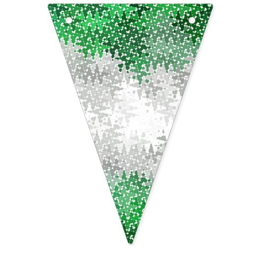 Trippy Squiggg Abstrakt Grayromantic Pride Flag Wimpelkette (Erste Fahne)