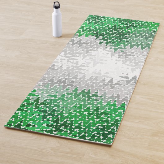 Trippy Squiggg Abstrakt Grayromantic Pride Flag Yogamatte (Beispiel)