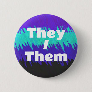 Trippy Squiggly Abstract Alexigender Stolzflagge Button