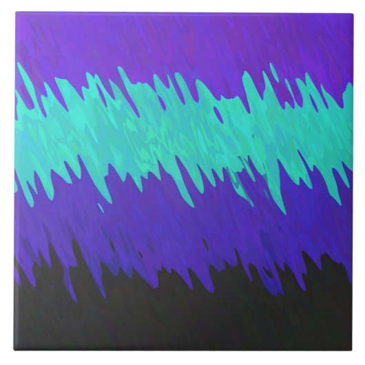 Trippy Squiggly Abstract Alexigender Stolzflagge Fliese (Vorderseite)