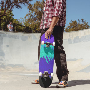 Trippy Squiggly Abstract Alexigender Stolzflagge Skateboard