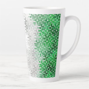 Trippy Squiggly Abstract Grauromantische Pride-Fla Milchtasse