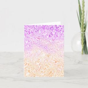 Trippy Squiggly Boho Abstrakt Trixic Prix Flag Dankeskarte