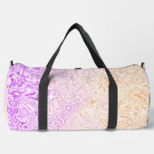 Trippy Squiggly Boho Abstrakt Trixic Prix Flag Duffle Bag (Vorderseite)