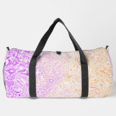 Trippy Squiggly Boho Abstrakt Trixic Prix Flag Duffle Bag (Rückseite)