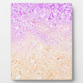 Trippy Squiggly Boho Abstrakt Trixic Prix Flag Fotoplatte (Vorderseite)