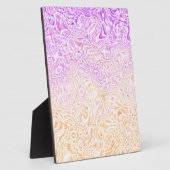 Trippy Squiggly Boho Abstrakt Trixic Prix Flag Fotoplatte (Seite)