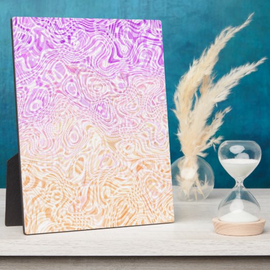 Trippy Squiggly Boho Abstrakt Trixic Prix Flag Fotoplatte (Seite)