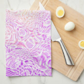 Trippy Squiggly Boho Abstrakt Trixic Prix Flag Geschirrtuch (Viertel Falte)