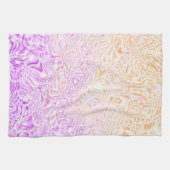 Trippy Squiggly Boho Abstrakt Trixic Prix Flag Geschirrtuch (Horizontal)