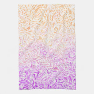 Trippy Squiggly Boho Abstrakt Trixic Prix Flag Geschirrtuch