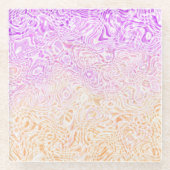 Trippy Squiggly Boho Abstrakt Trixic Prix Flag Glasuntersetzer (Vorderseite)