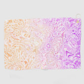 Trippy Squiggly Boho Abstrakt Trixic Prix Flag Golfhandtuch (Horizontal)