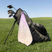 Trippy Squiggly Boho Abstrakt Trixic Prix Flag Golfhandtuch (Gras)