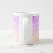 Trippy Squiggly Boho Abstrakt Trixic Prix Flag Jumbo-Tasse (Rückseite)