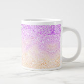 Trippy Squiggly Boho Abstrakt Trixic Prix Flag Jumbo-Tasse (Rechts)