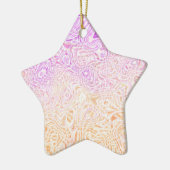 Trippy Squiggly Boho Abstrakt Trixic Prix Flag Keramik Ornament (Links)