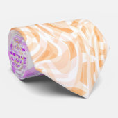 Trippy Squiggly Boho Abstrakt Trixic Prix Flag Krawatte (Gerollt)